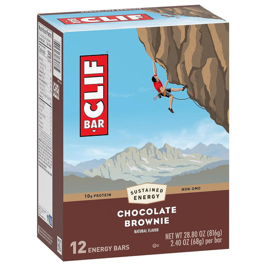 CLIF/LUNABAR, CLIF CHOCOLATE BROWNIE, 12 x 68G