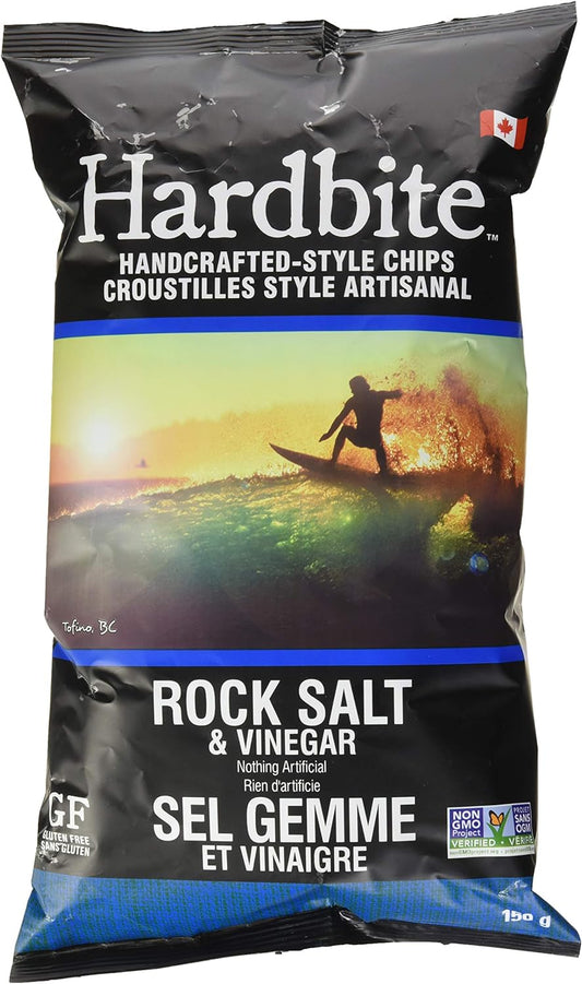 HARDBITECHIPS, RCK SLT & VNGR POTATO CHIPS, 15 x 150G