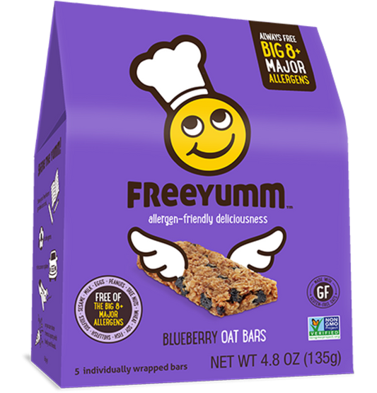 FREE YUMM, BLUEBERRY OAT, 6 x 135G