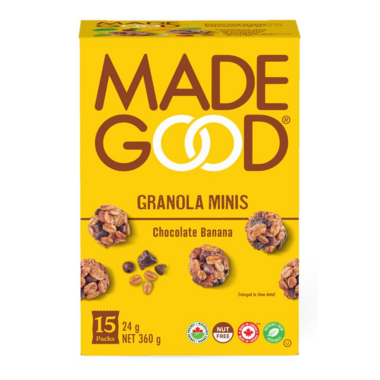 MADE GOOD, CHOCOLATE BANANA GRANOLA MINIS, 4 x 360G