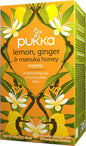 PUKKA SPECIALTY, ORGANIC LEMON GINGER MANUKA HONEY, 4 x 20CT