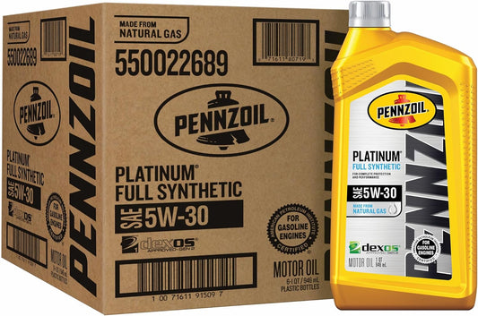 PENNZOIL SYNTHETIC SAE 5W30, 6 X 946 ML