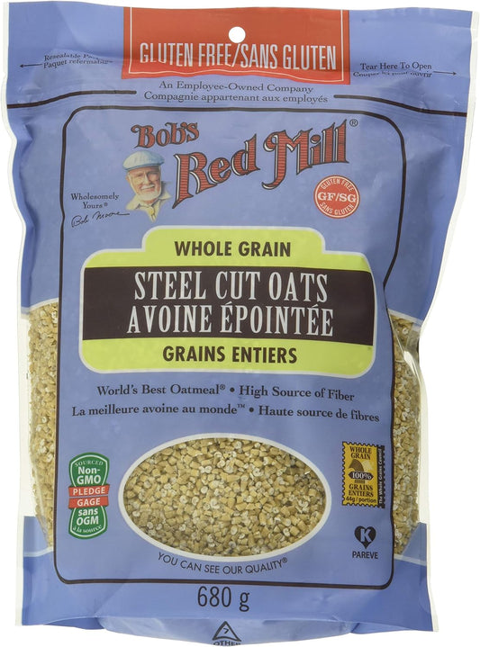 BOB'S REDMILL, GF OG STEEL CUT OATS, 4 x 680G
