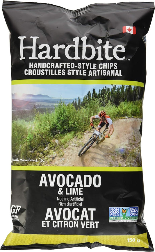 HARDBITECHIPS, AVOCADO & LIME, 15 x 150G