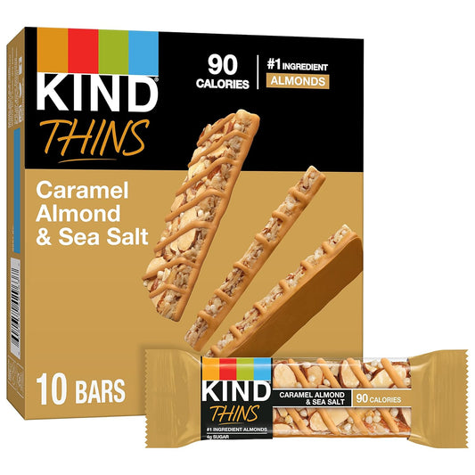 KIND, ALMOND CARAMEL & SEA SALT, 6 x 10X21G