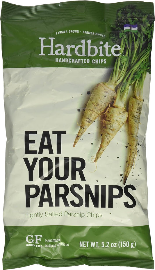 HARDBITECHIPS, LIGHTLY SALTED PARSNIP CHIPS, 15 x 150G