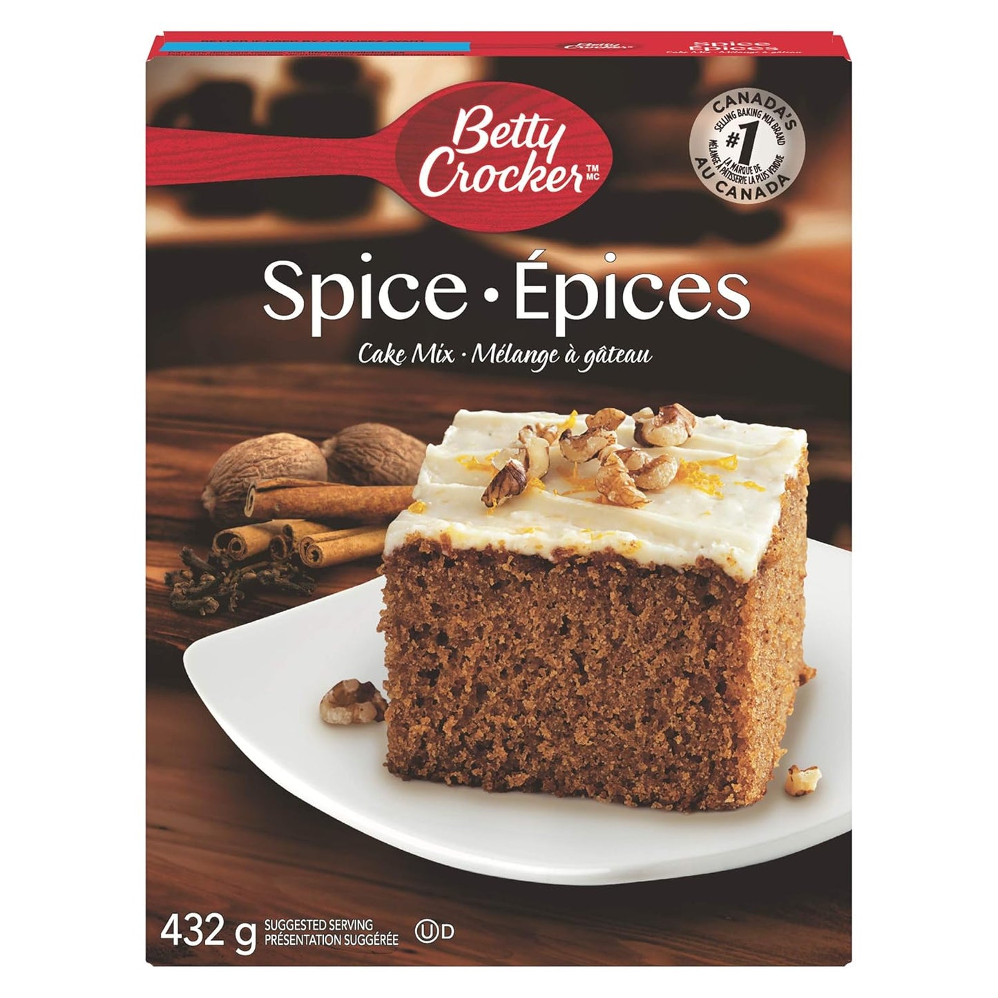 BETTY CROCKER SPICE CAKE MIX, 12 X 432 G