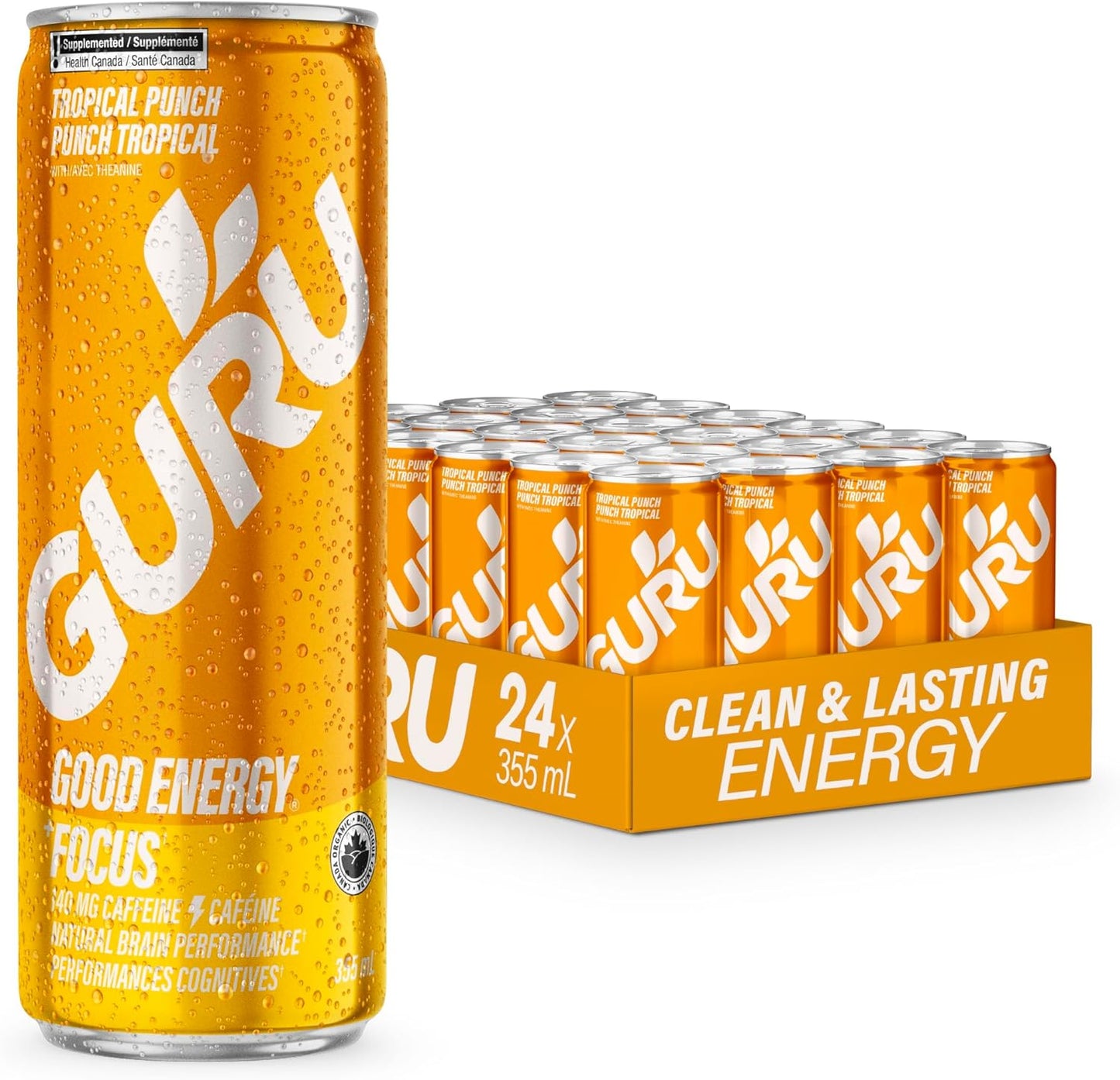 GURU BEVERAGE, GURU GUAYUSA, 24 x 355ML