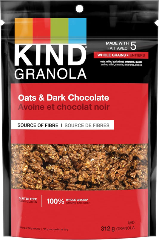 KIND, OATS & DARK CHOCOLATE, 6 x 312G