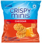 QUAKER CRISPY MINIS, BROWN RICE CHIPS CHEDDAR, 32 X 33G