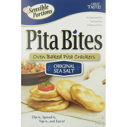 SENSIBLE PORTIO, PITA BITE CRACKRS ORGINL SEA SLT, 12 x 142G