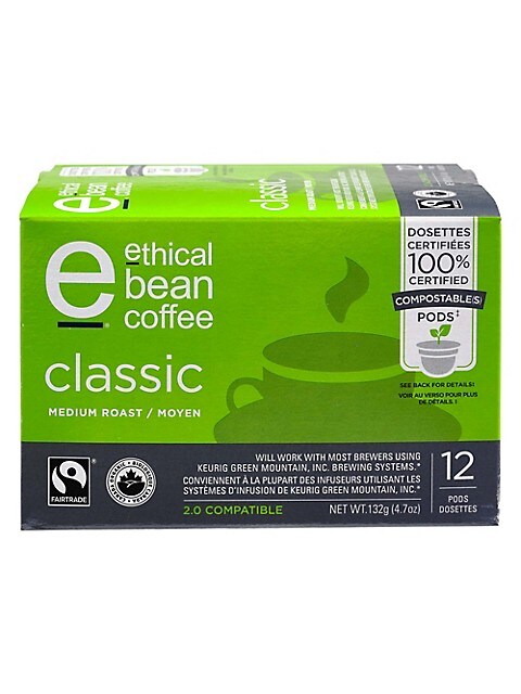 ETHICAL BEAN, CLASSIC - MEDIUM ROAST 12 PODS, 6 x 132G