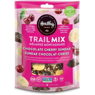 HEALTHY CRUNCH, CHOCOLATE CHERRY SUNDAE TRAIL MIX, 6 x 225G