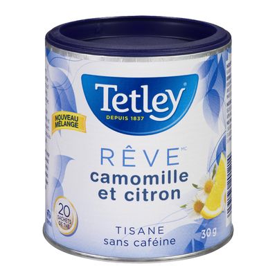 TETLEY CAMOMILE LEMON HERBAL TEA, 12 X 20 UN