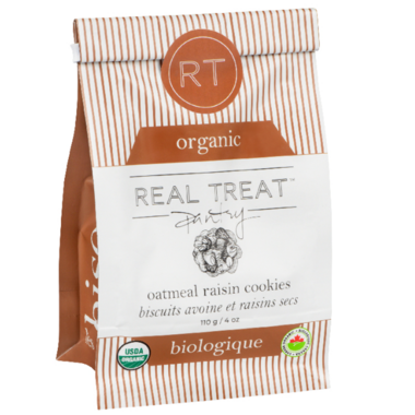 REAL TREAT, ORG OATMEAL RAISIN, 6 x 110G