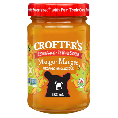 CROFTER'S ORGA, PREMIUM FRUIT SPREAD - MANGO, 6 x 383ML