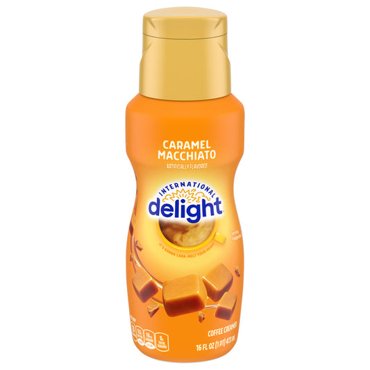 INTERNATIONAL DELIGHT COFFEE CARAMEL CANDY, 6 X 473 ML