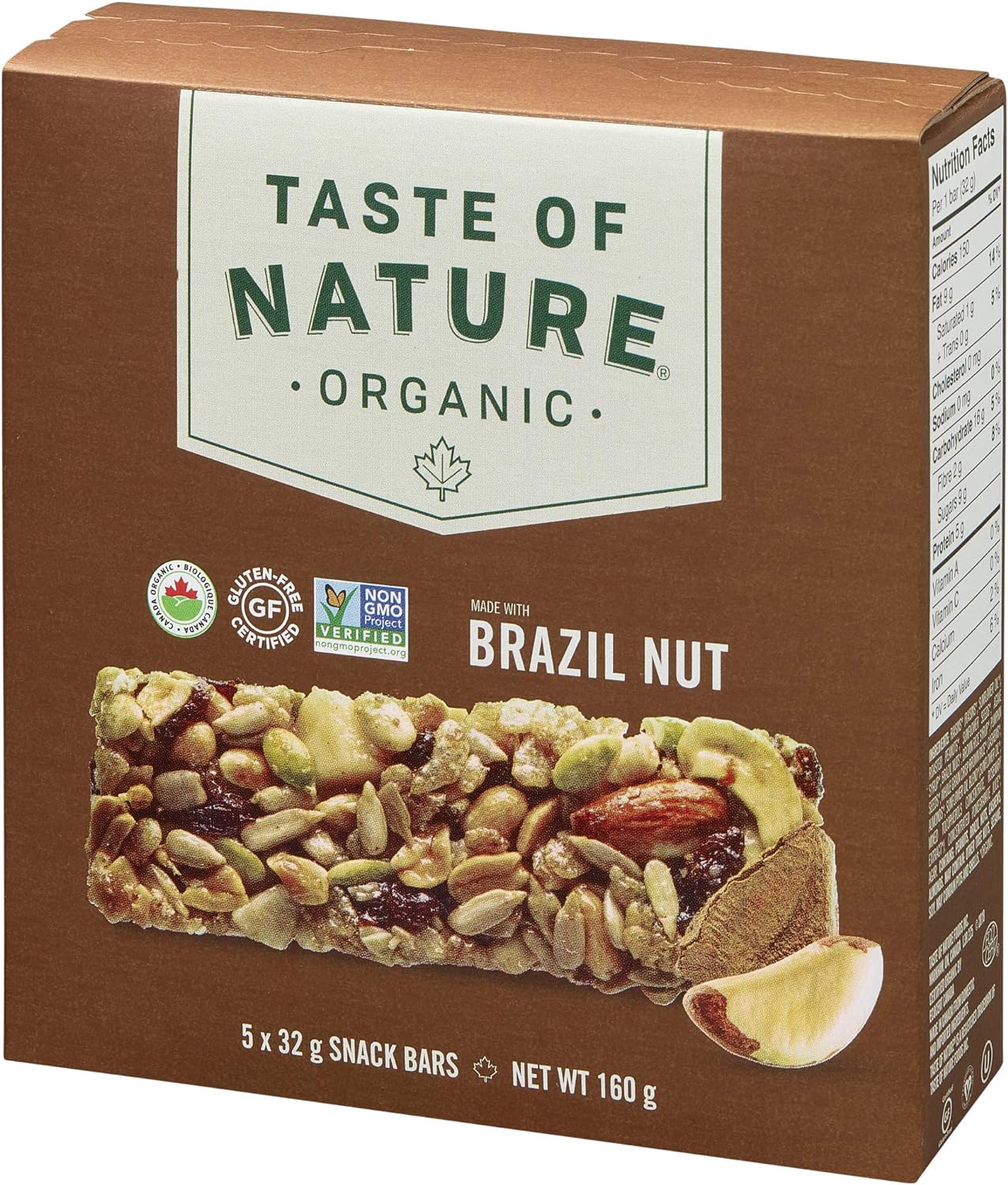 TASTEOFNATURE, BRAZIL NUT, 6 x 5/32G