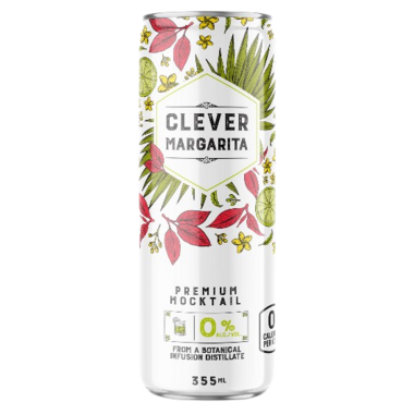 CLEVER MOCKTAIL, CLEVER MARGARITA, 12 x 355ML