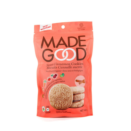 MADE GOOD, CINNAMON CRUNCHY COOKIES OR, 6 x 142G