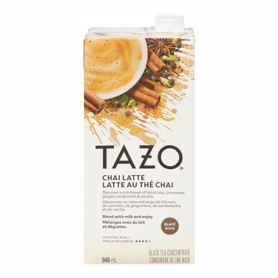 TAZO CHAI LATTE TEA, 6 X 946 ML