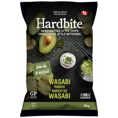 HARDBITECHIPS, WASABI RANCH POTATO CHIP, 15 x 128G