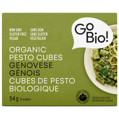 GO-BIO, ORGANIC PESTO GENOVESE CUBES, 15 x 54G