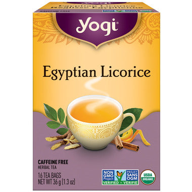 YOGI, EGYPTIAN LICORICE TEA, 6 x 16CT