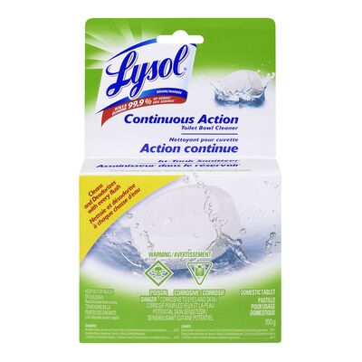 LYSOL TOILET BOWL CLEANER ACTION CONTINUOUS, 12 X 100 G