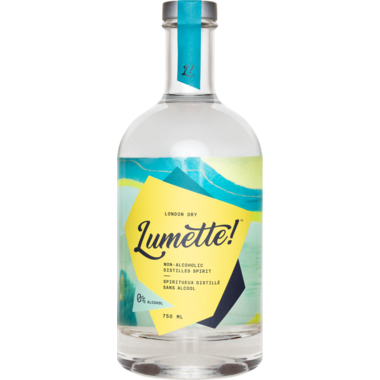 LUMETTE, LONDON DRY NON ALCOHOLIC SPIRIT, 6 x 750ML