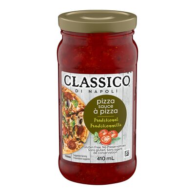 CLASSICO PIZZA SAUCE TRADITIONAL, 12 X 410 ML