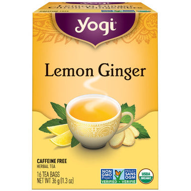 YOGI, LEMON GINGER TEA, 6 x 16CT