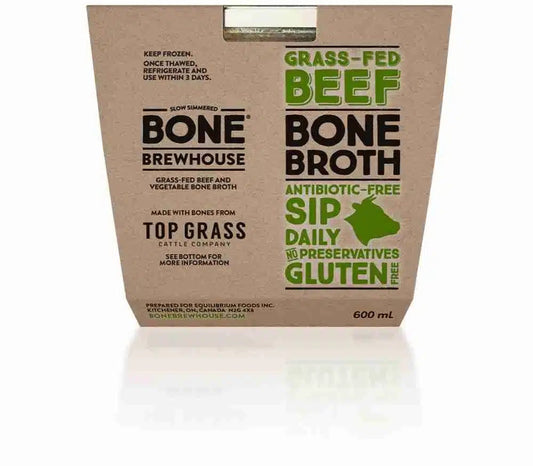BONE BREWHOUSE, GRASS FED BEEF BONE BROTH, 6 x 600ML