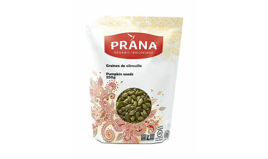 PRANA, ORGANIC PUMPKIN SEEDS, 6 x 250 G