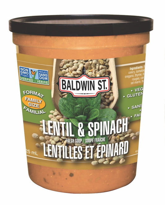 BALDWIN ST., SOUP - LENTIL, 6 x 925 G