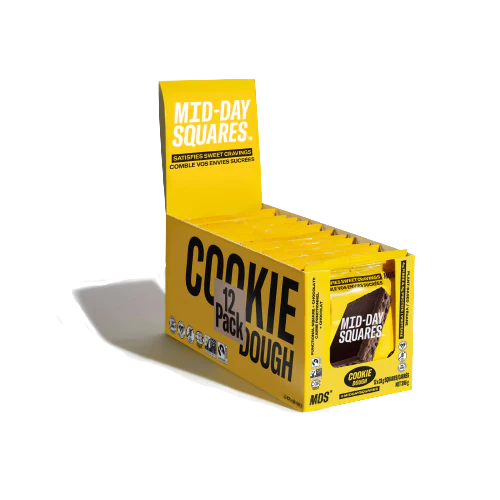 MID-DAY SQUARES, COOKIE DOUGH MASTER, 4 x 12X33G