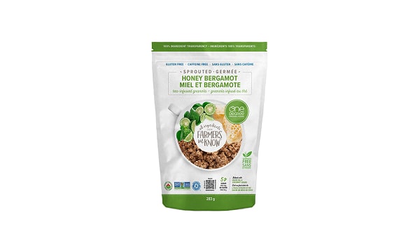 ONE DEGREE, SPROUTED HONEY BERGAMOT TEA-INFUSED, 6 x 283G