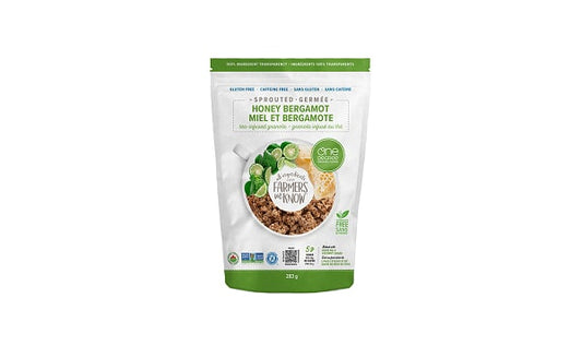 ONE DEGREE, SPROUTED HONEY BERGAMOT TEA-INFUSED, 6 x 283G