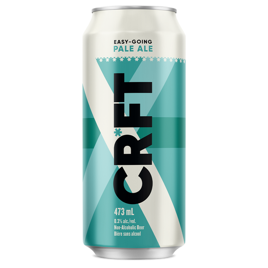 CRFT, PALE ALE NON ALCOHOLIC BEER, 6 x 4/473ML