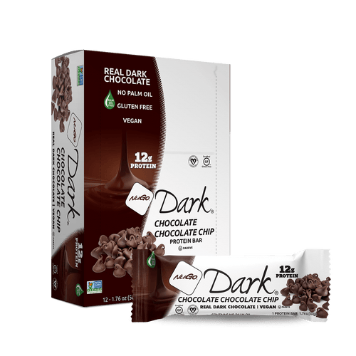 NUGO NUTRITION, DRK CHOC CHIP BARS, 12 x 50G