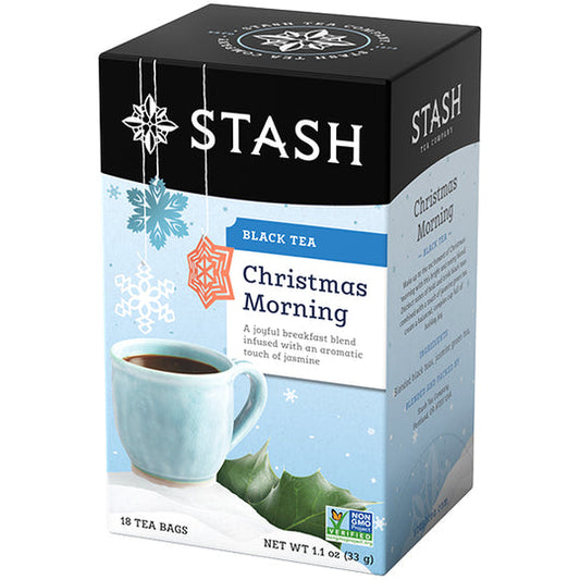STASH TEA, CHRISTMAS MORNING TEA, 6 x 18CT