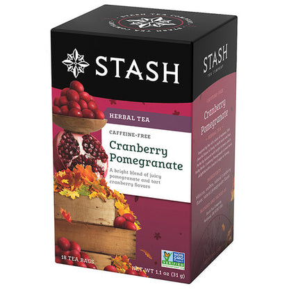 STASH TEA, CRANBERRY POMEGRANATE TEA, 6 x 18CT
