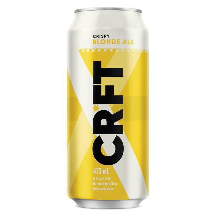 CRFT, BLONDE NON ALCOHOLIC BEER, 6 x 4/473ML