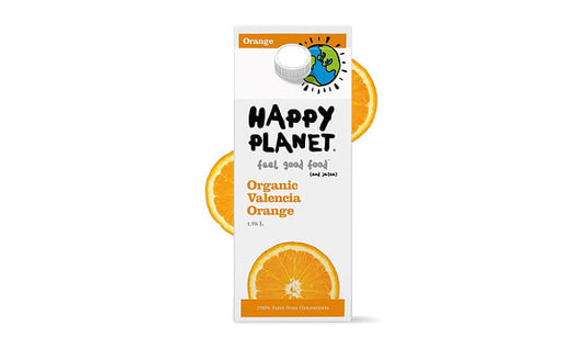 HAPPY PLANET, VALENCIA ORANGE, 6 x 1.75L