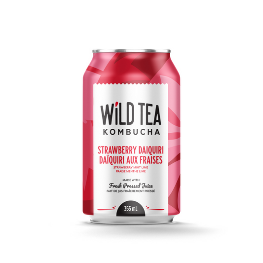 WILD TEA KOMBUC, 355 ML STRAWBERRY DAIQUIRI, 12 x 355ML