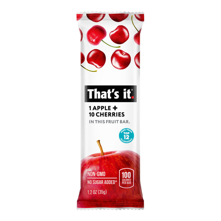 THAT'S IT, 1 APPLE 10 CHERRY FRUIT BAR, 12 x 35G