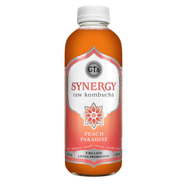 G.T.'S, SYNERGY PEACH PARADISE WALMART ONLY, 6 x 480ML