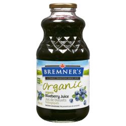 BREMNER'S, ORGANIC BLUEBERRY JUICE, 12 x 946ML
