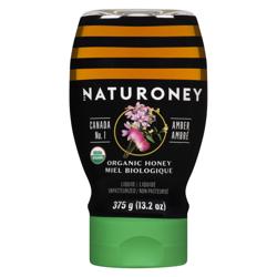 NATURONEY, ORGANIC HONEY PLASTIC SQUEEZE BOTTLE, 12 x 375G