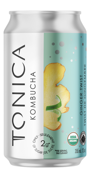 TONICA, LOW SUGAR GINGER TWIST, 6 x 355ML